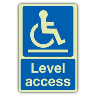 Photoluminescent Level Access